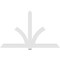 Ekena Millwork Redmond Architectural Grade PVC Gable Bracket, 96"W x 60"H x 2"D x 6"F, 15/12 Pitch GBP096X60X0206RED00 - alternate 3